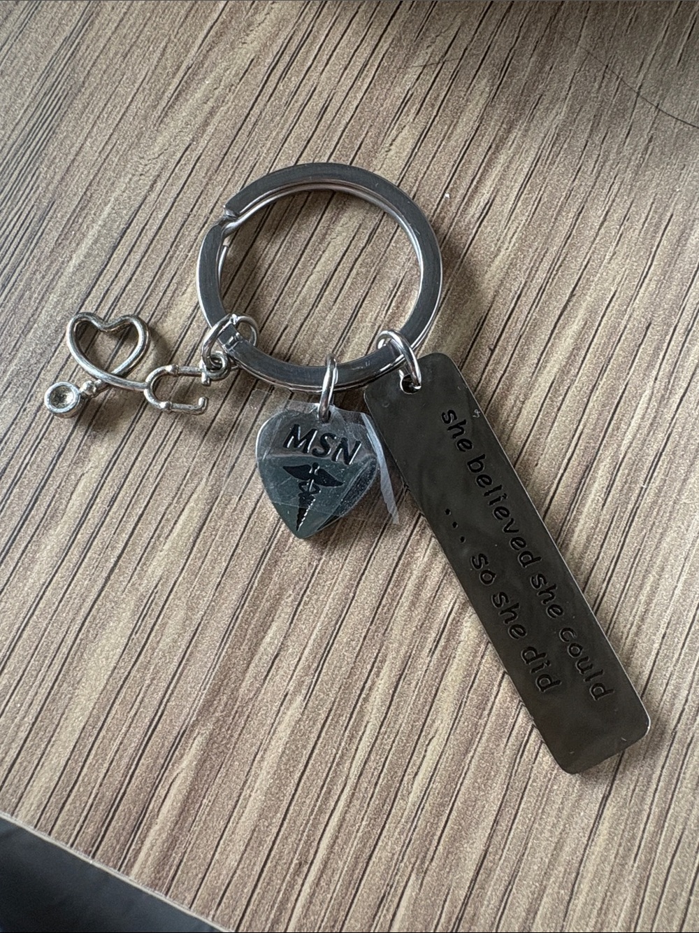 Silver MSN Keychain - Nurse Accessories - Picture 1 of 1